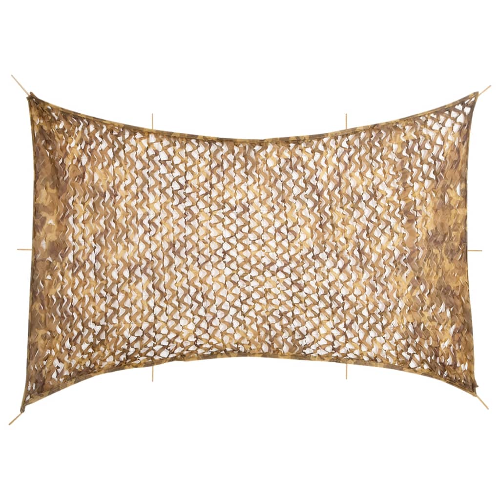 vidaXL Filet de camouflage avec sac de rangement 724x515 cm sable