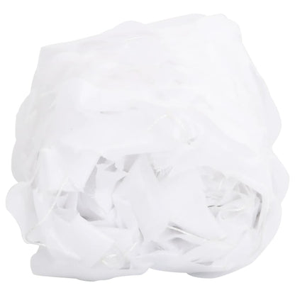 vidaXL Filet de camouflage avec sac de rangement 1038x137 cm blanc