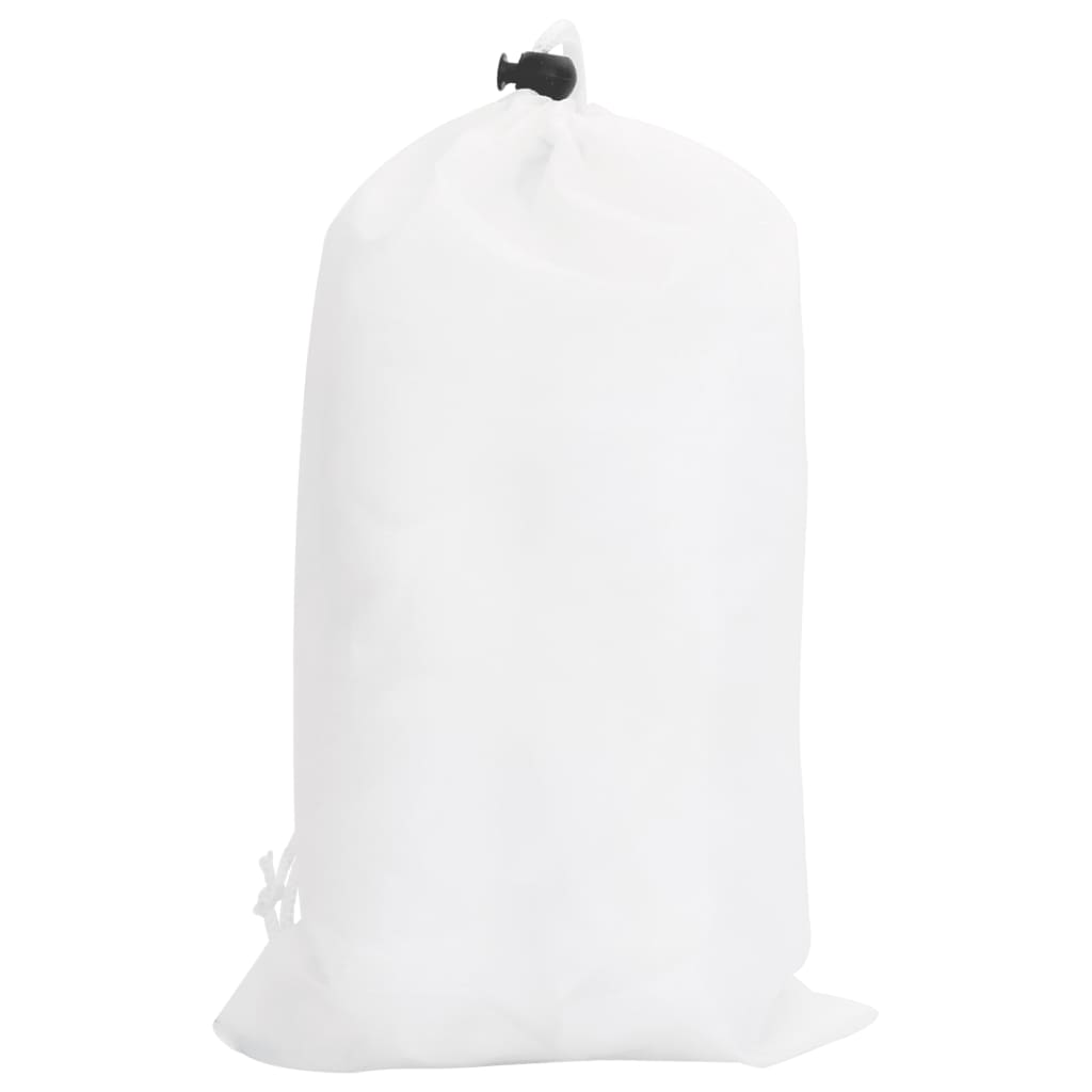 vidaXL Filet de camouflage avec sac de rangement 1038x137 cm blanc
