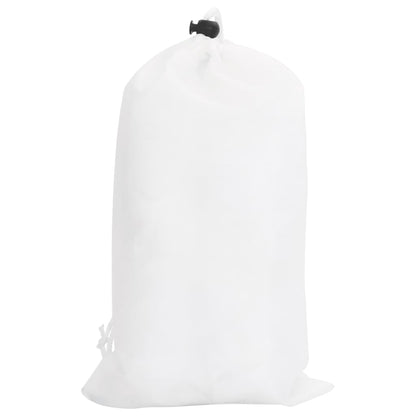 vidaXL Filet de camouflage avec sac de rangement 1038x137 cm blanc
