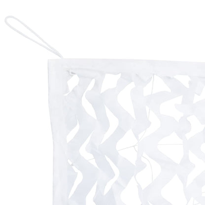 vidaXL Filet de camouflage avec sac de rangement 1038x137 cm blanc