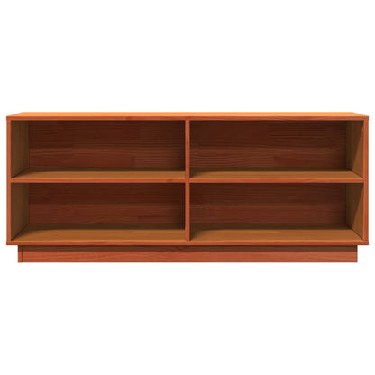vidaXL Armoire à chaussures cire marron 110x34x45 cm bois pin massif