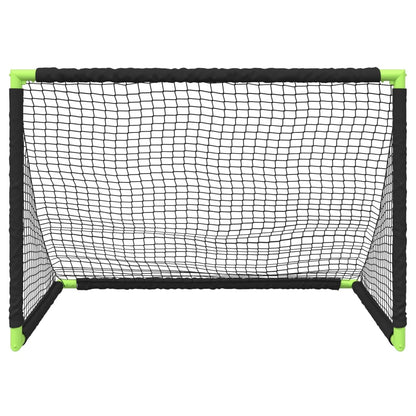 vidaXL But de football pour enfants pliable noir 90x64x64 cm