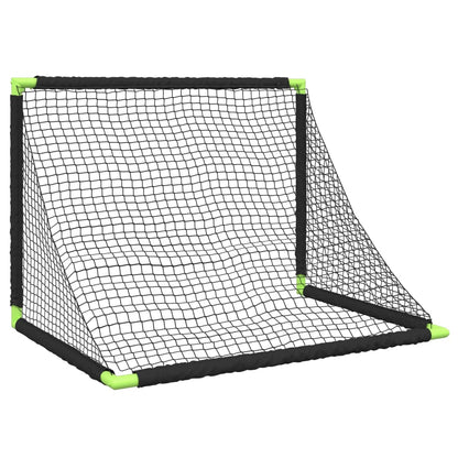 vidaXL But de football pour enfants pliable noir 90x64x64 cm