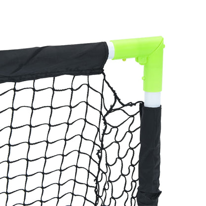 vidaXL But de football pour enfants pliable noir 90x64x64 cm