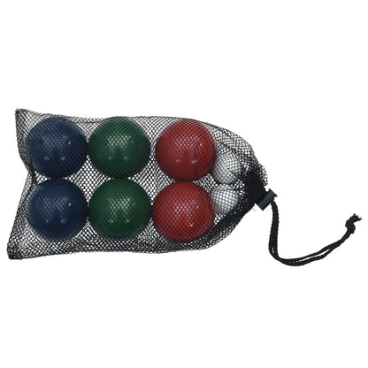 vidaXL Ensemble de boules Bocce 8 pcs sac de transport bois pin massif