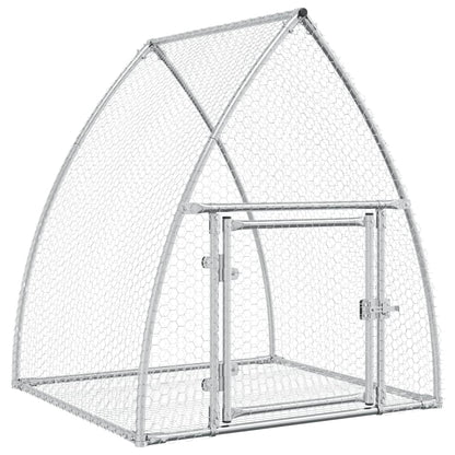 vidaXL Cage à lapin argenté 100x105x120 cm acier galvanisé