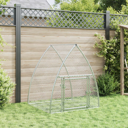 vidaXL Cage à lapin argenté 100x105x120 cm acier galvanisé