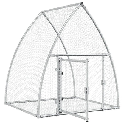 vidaXL Cage à lapin argenté 100x105x120 cm acier galvanisé