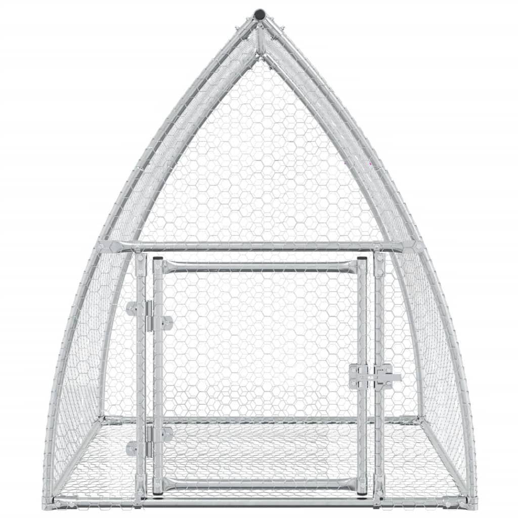 vidaXL Cage à lapin argenté 100x105x120 cm acier galvanisé