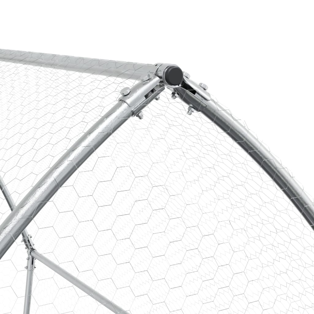 vidaXL Cage à lapin argenté 100x105x120 cm acier galvanisé