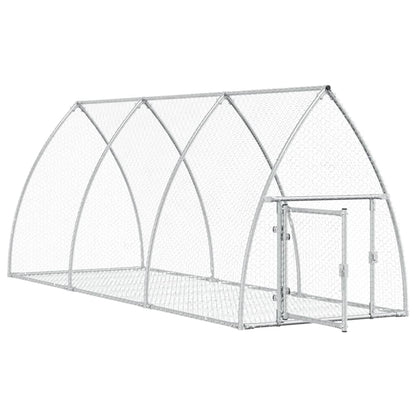 vidaXL Cage à lapin argenté 300x105x120 cm acier galvanisé