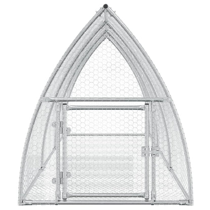 vidaXL Cage à lapin argenté 300x105x120 cm acier galvanisé
