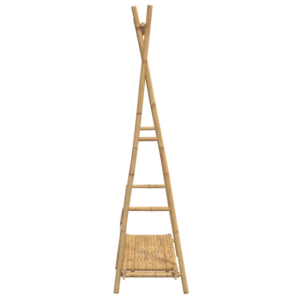 vidaXL Porte-vêtement avec étagère 102x50x190 cm bambou