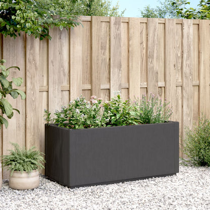 vidaXL Jardinière gris foncé 80x36x35 cm PP