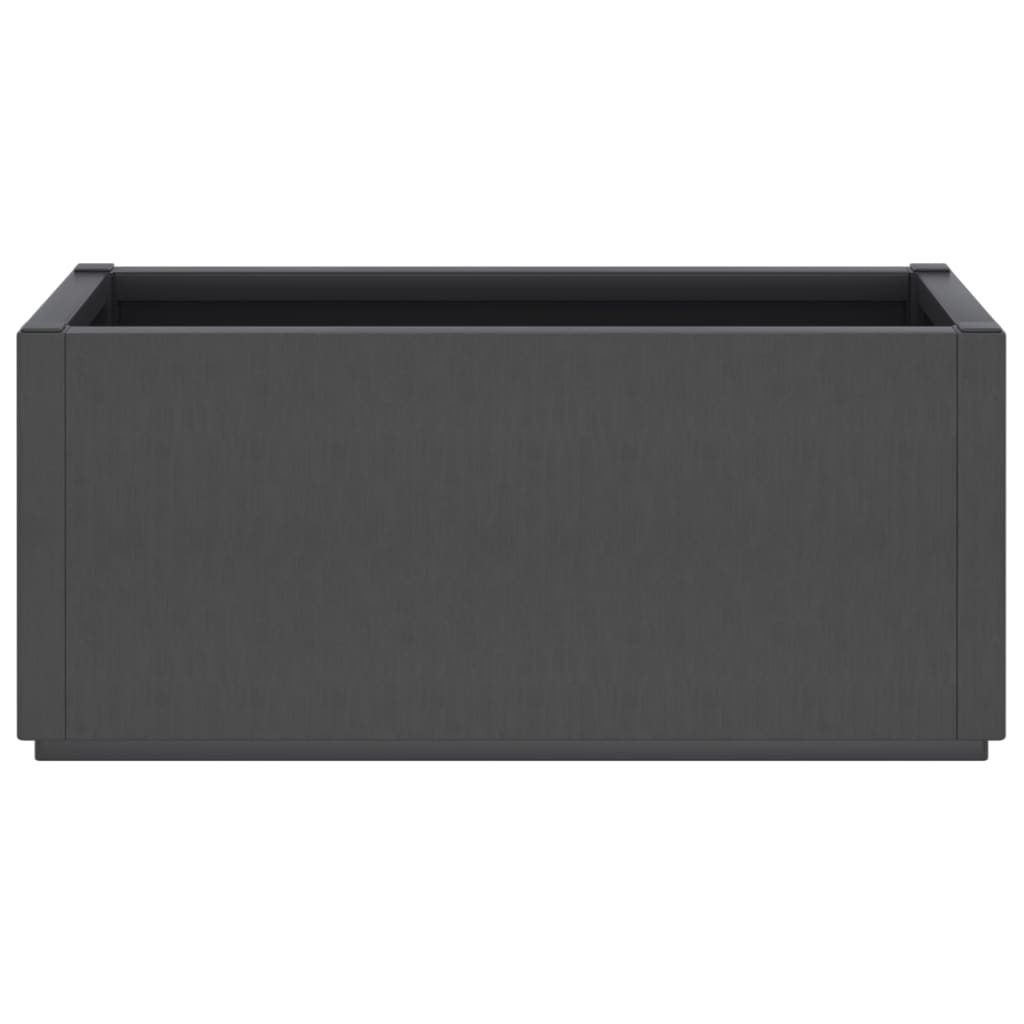 vidaXL Jardinière gris foncé 80x36x35 cm PP
