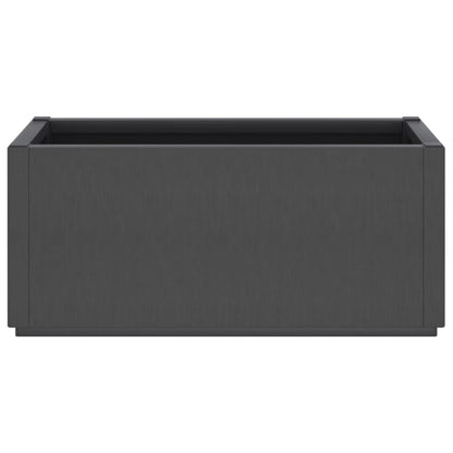 vidaXL Jardinière gris foncé 80x36x35 cm PP