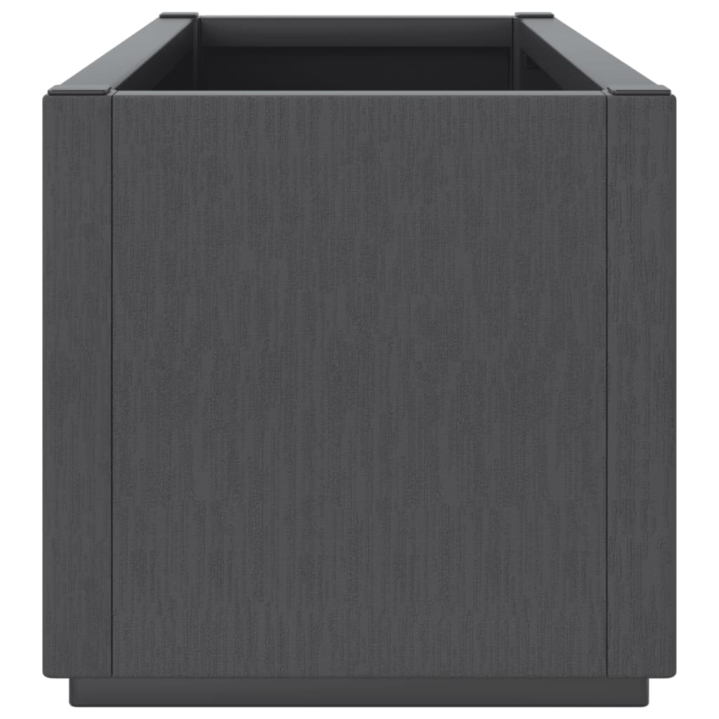 vidaXL Jardinière gris foncé 80x36x35 cm PP