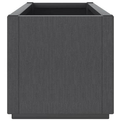 vidaXL Jardinière gris foncé 80x36x35 cm PP