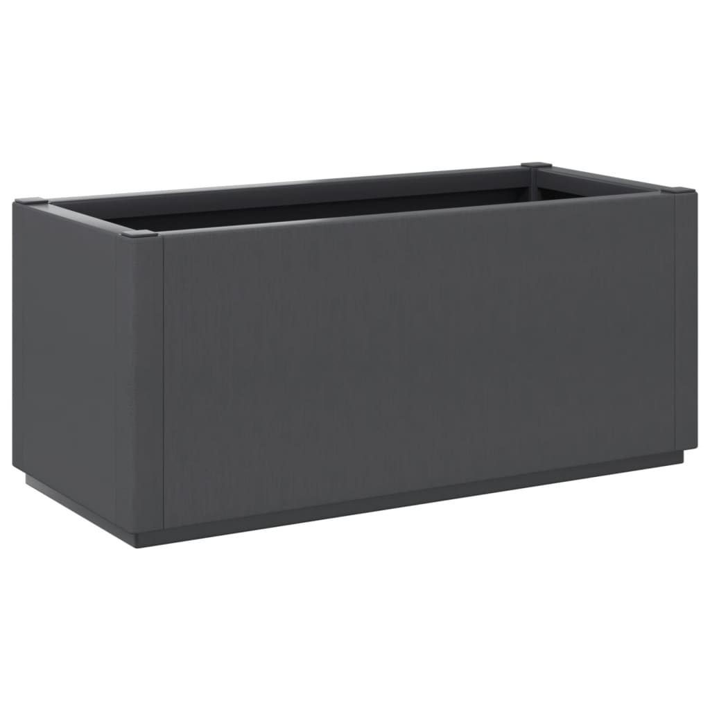 vidaXL Jardinière gris foncé 80x36x35 cm PP