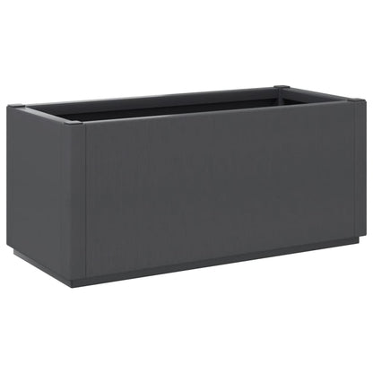 vidaXL Jardinière gris foncé 80x36x35 cm PP
