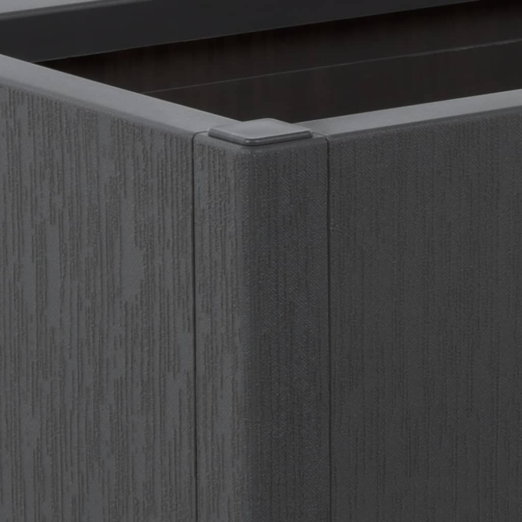 vidaXL Jardinière gris foncé 80x36x35 cm PP