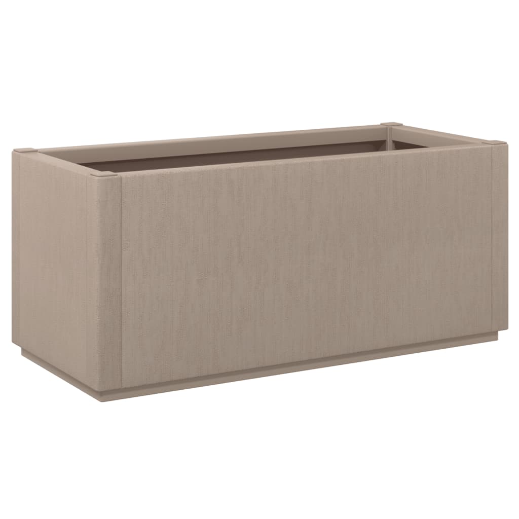 vidaXL Jardinière marron clair 80x36x35 cm PP