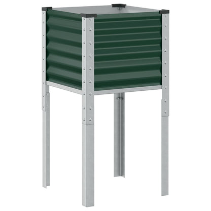 vidaXL Jardinière vert 45x45x88 cm acier