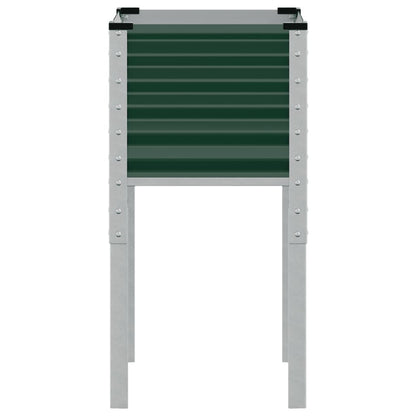 vidaXL Jardinière vert 45x45x88 cm acier