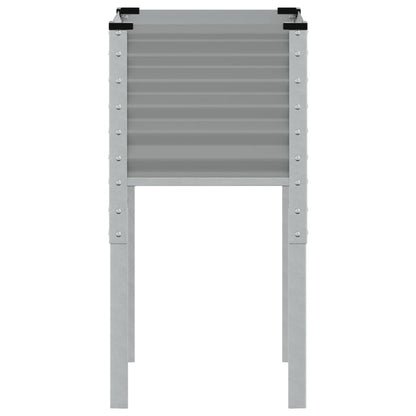 vidaXL Jardinière gris 45x45x88 cm acier