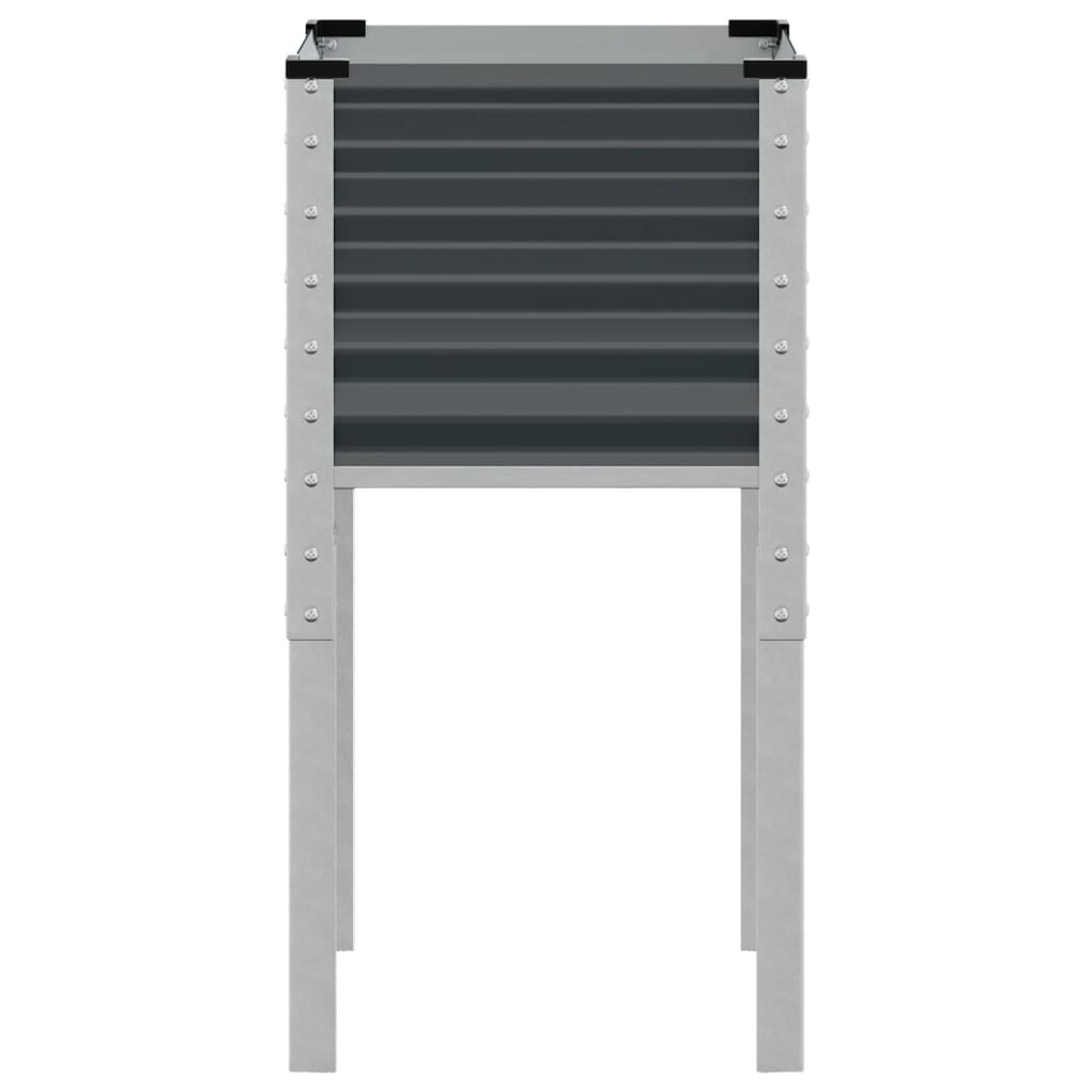 vidaXL Jardinière anthracite 45x45x88 cm acier