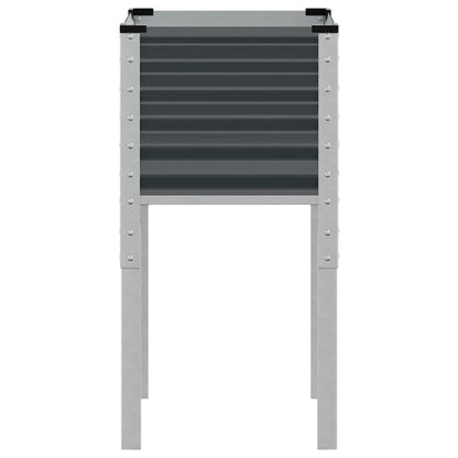 vidaXL Jardinière anthracite 45x45x88 cm acier