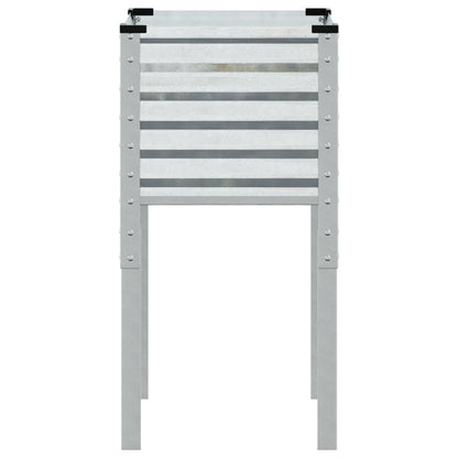 vidaXL Jardinière 45x45x88 cm acier galvanisé