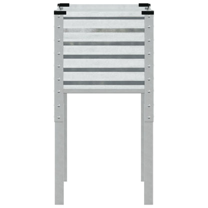 vidaXL Jardinière 45x45x88 cm acier galvanisé