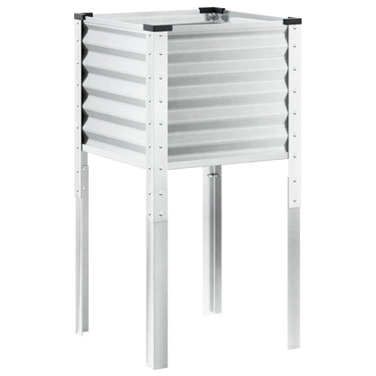 vidaXL Jardinière 45x45x88 cm acier résistant aux intempéries