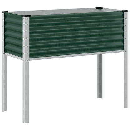 vidaXL Jardinière vert 100x41x90 cm acier