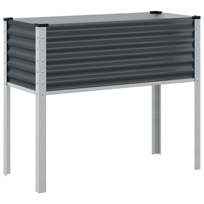 vidaXL Jardinière anthracite 100x41x90 cm acier