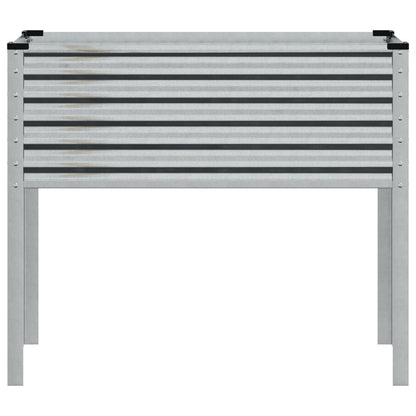 vidaXL Jardinière 100x41x90 cm acier inoxydable