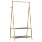 vidaXL Porte-vêtement avec étagères 96x45,5x150,5 cm bambou