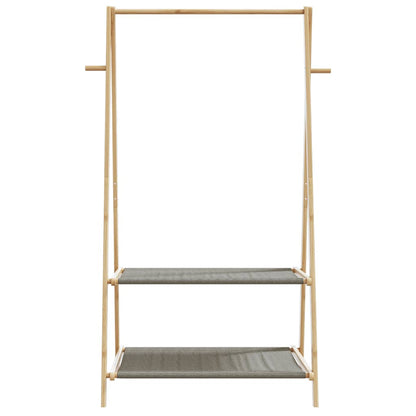 vidaXL Porte-vêtement avec étagères 96x45,5x150,5 cm bambou