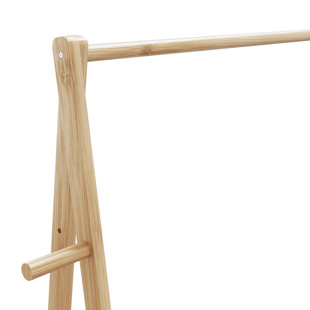 vidaXL Porte-vêtement avec étagères 96x45,5x150,5 cm bambou