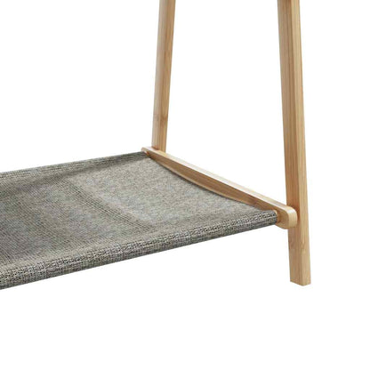 vidaXL Porte-vêtement avec étagères 96x45,5x150,5 cm bambou