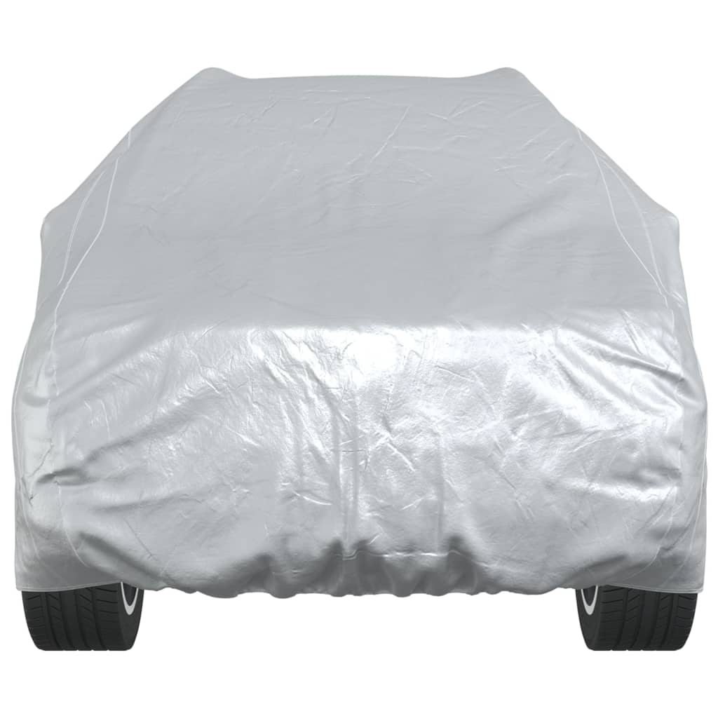 vidaXL Housse de voiture SUV avec sangles à boucle complète argenté XL