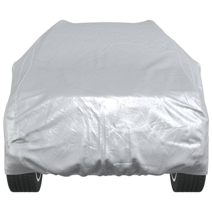 vidaXL Housse de voiture SUV avec sangles à boucle complète argenté XL