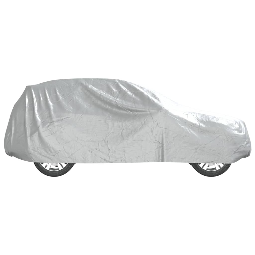 vidaXL Housse de voiture SUV avec sangles à boucle complète argenté XL
