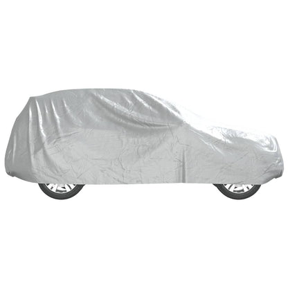 vidaXL Housse de voiture SUV avec sangles à boucle complète argenté XL