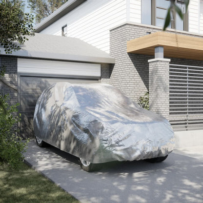 vidaXL Housse de voiture SUV avec sangles à boucle complète argenté XL