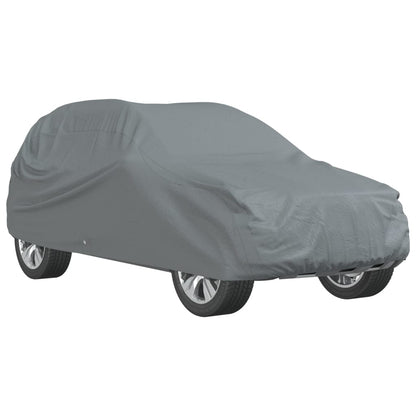 vidaXL Housse de voiture SUV complète gris M tissu non tissé