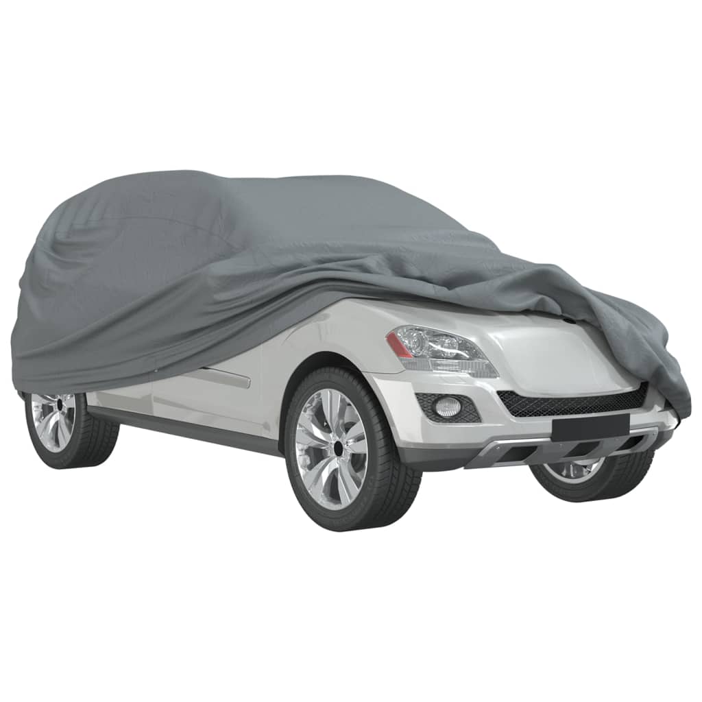 vidaXL Housse de voiture SUV complète gris M tissu non tissé