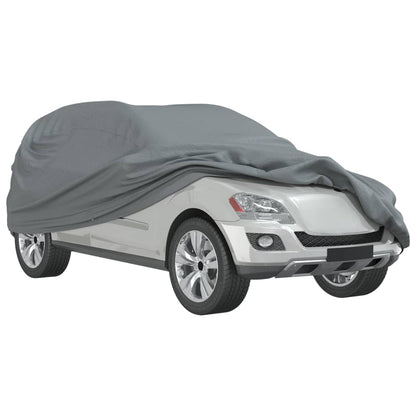 vidaXL Housse de voiture SUV complète gris M tissu non tissé